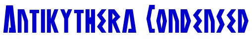 Antikythera Condensed लिपि